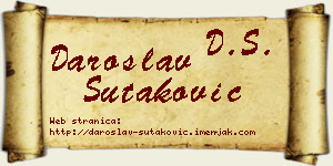 Daroslav Šutaković vizit kartica